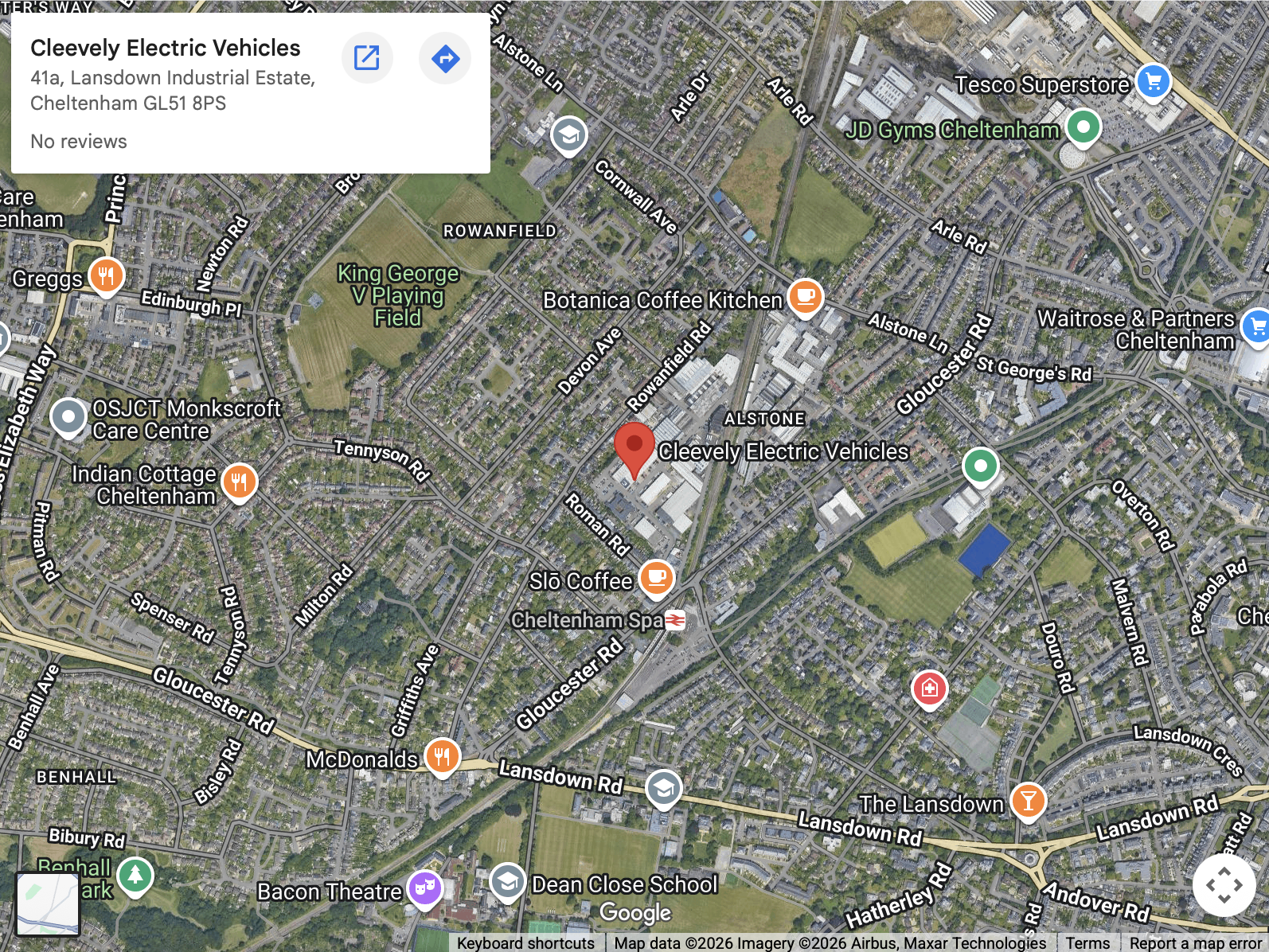 Map · Unit 41b Lansdown Industrial Estate, Cheltenham